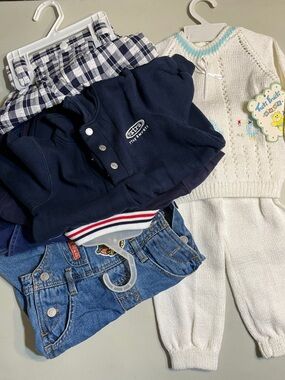 Navy Kids One-Piece Sweater